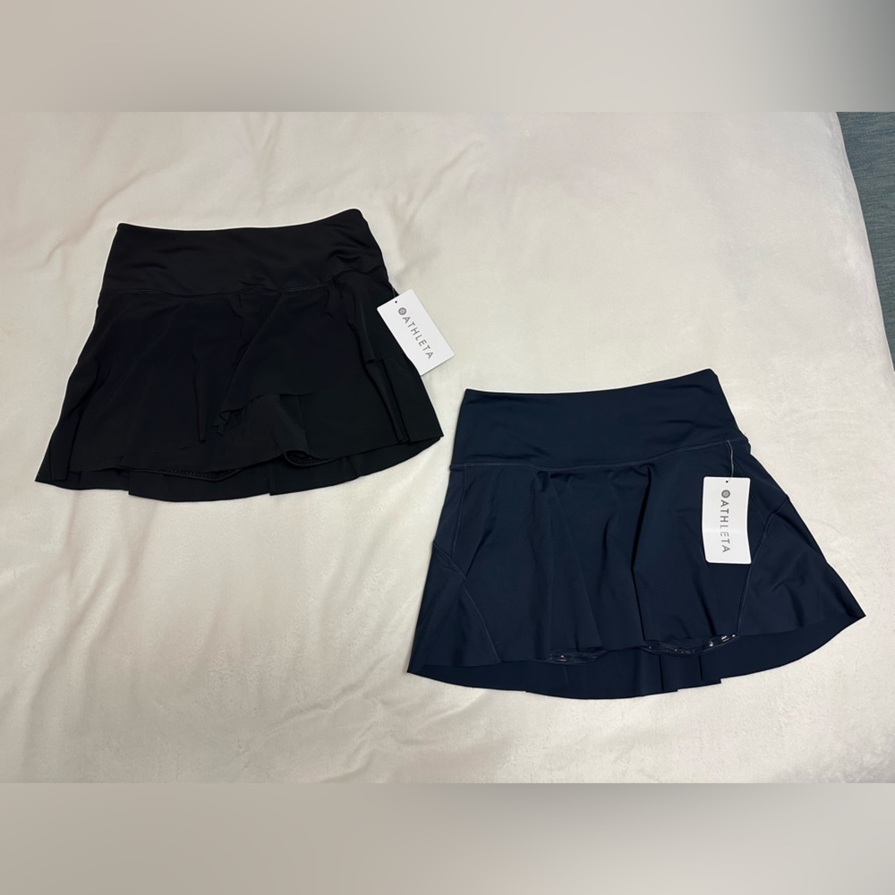Athleta ACE RUFFLE SKORT 14” and ACE TENNIS SKORT 13 1/2”
